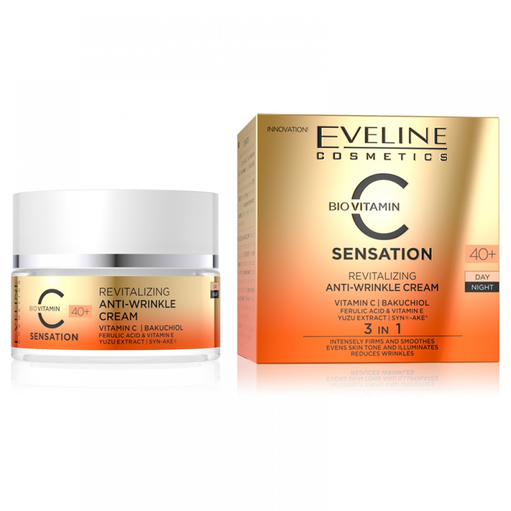 Eveline C Sensation Revitalizing Wrinkle Day&Night Cream50ml