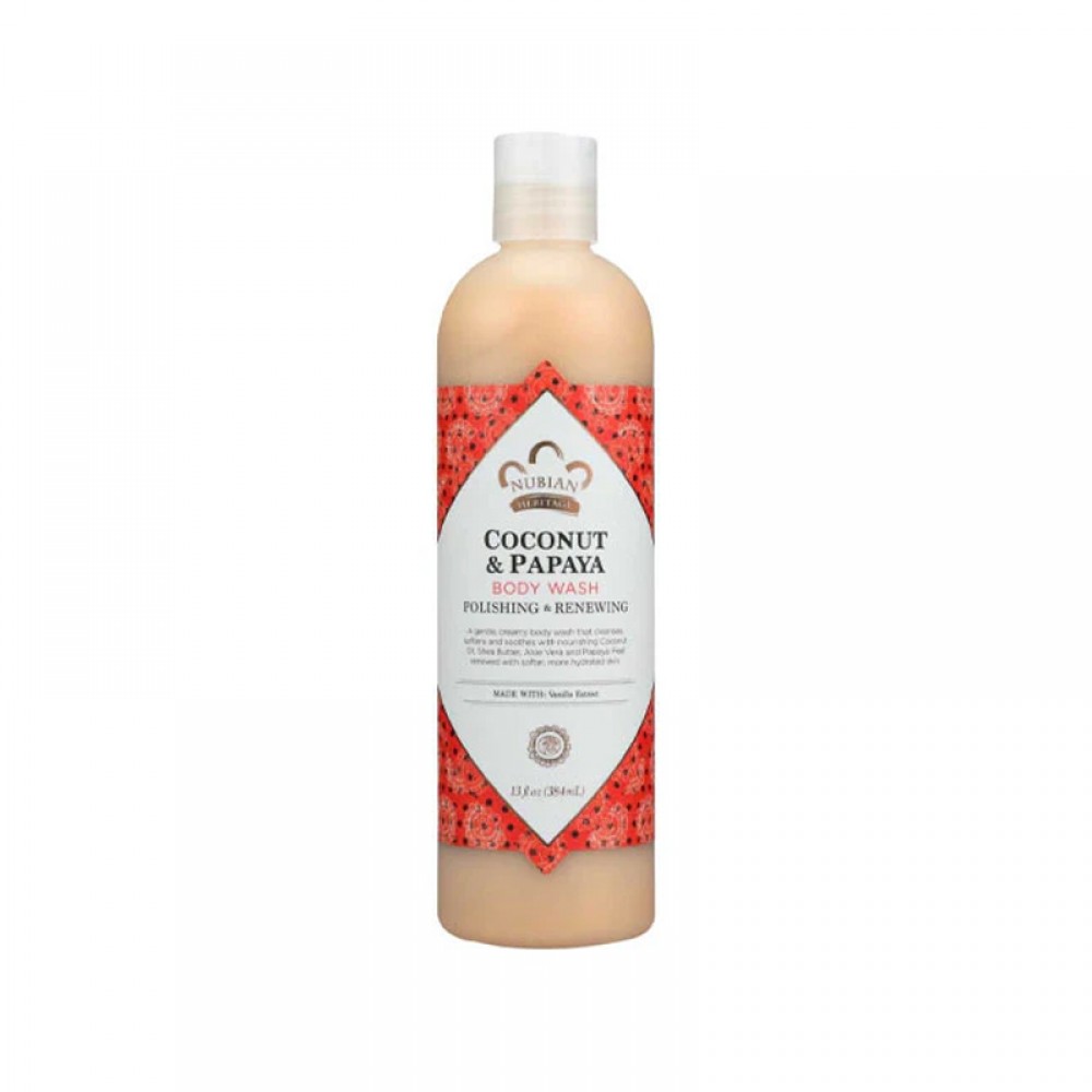 Nubian Heritage Coconut & Papaya Body Wash - 384ml