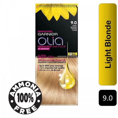 Olia Hair Color Light Blonde 9.0 Olia Hair Color Light Blonde 9.0