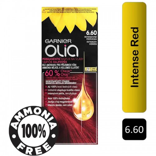 Olia Hair Color Vibrant Ruby Red 6.60 Olia Hair Color Vibrant Ruby Red 6.60