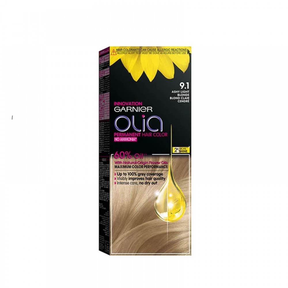 Garnier Olia Ammonia-Free Hair Color - Light Ash Blonde 9.1