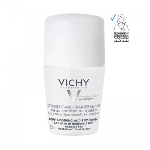 Vichy 48H Intensive Anti-Perspirant Roll-On for Sensitive Skin - 50ml Vichy 48H Intensive Anti-Perspirant Roll-On for Sensitive Skin - 50ml