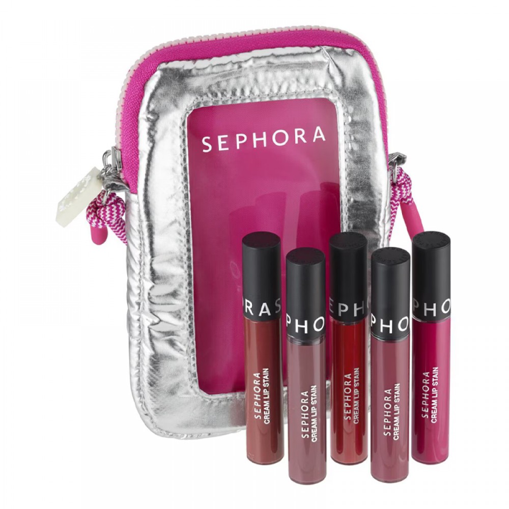 Sephora Cream Lip Stain Liquid Lipstick Set, 5 Pieces