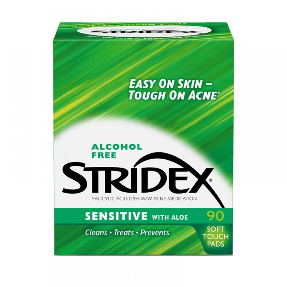 Stridex Aloe Vera Pads for Sensitive Skin - 90 Pads