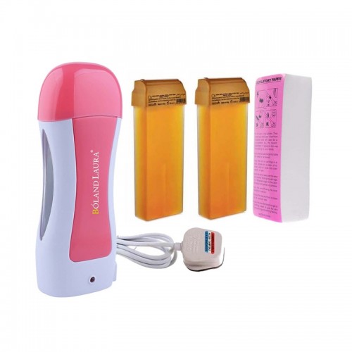 Hair Removal Set: Wax Heater + Wax Roll + Hair Removal Strips