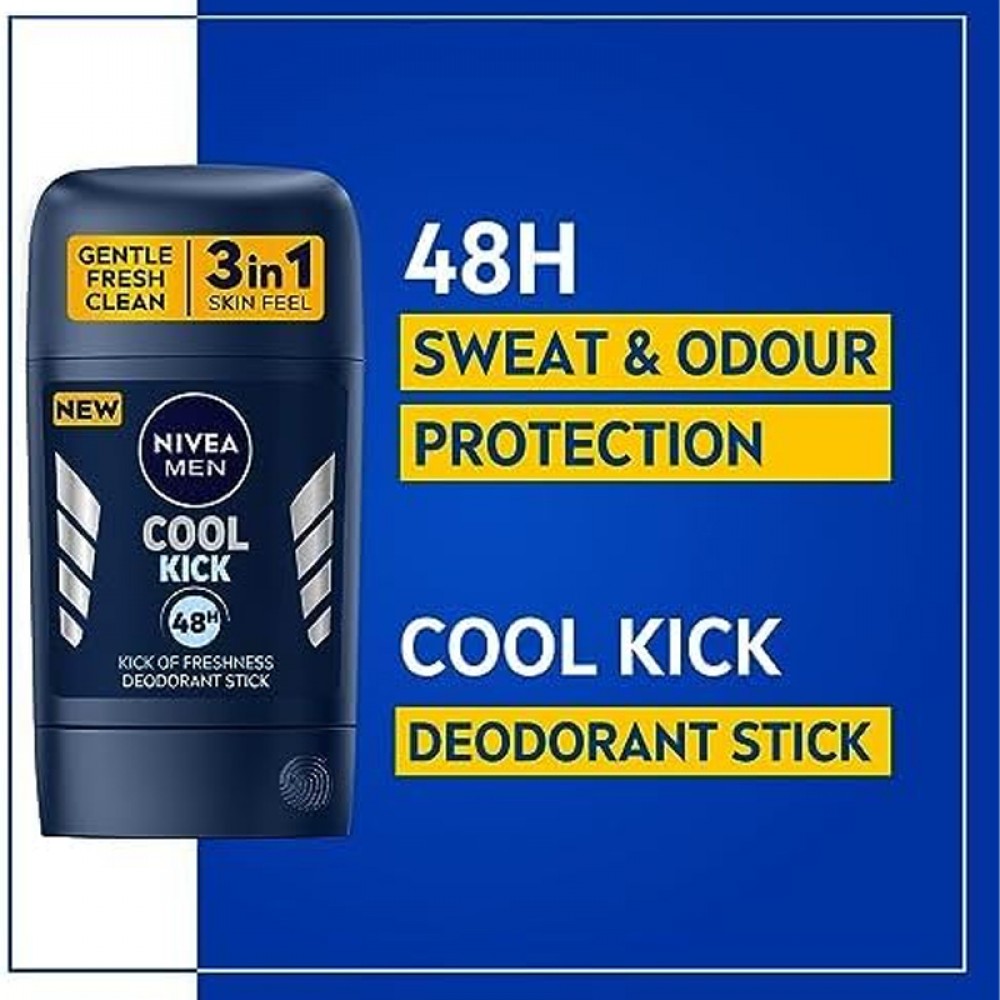 Nivea Men Cool Kick Deodorant Stick – 50 ml
