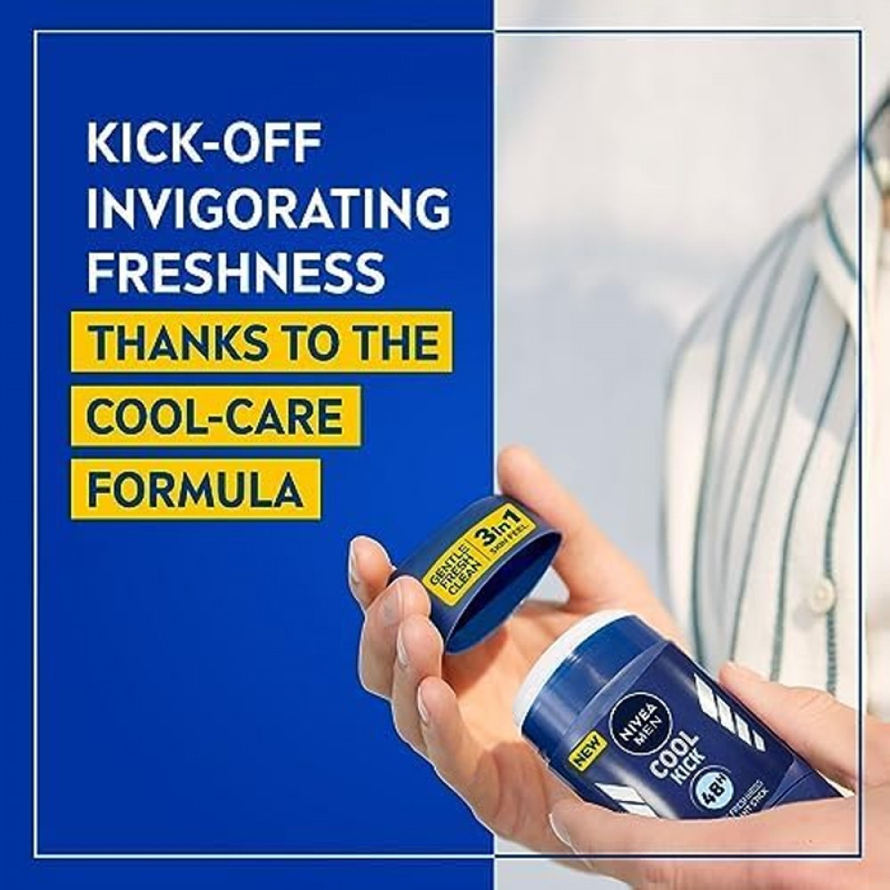 Nivea Men Cool Kick Deodorant Stick – 50 ml