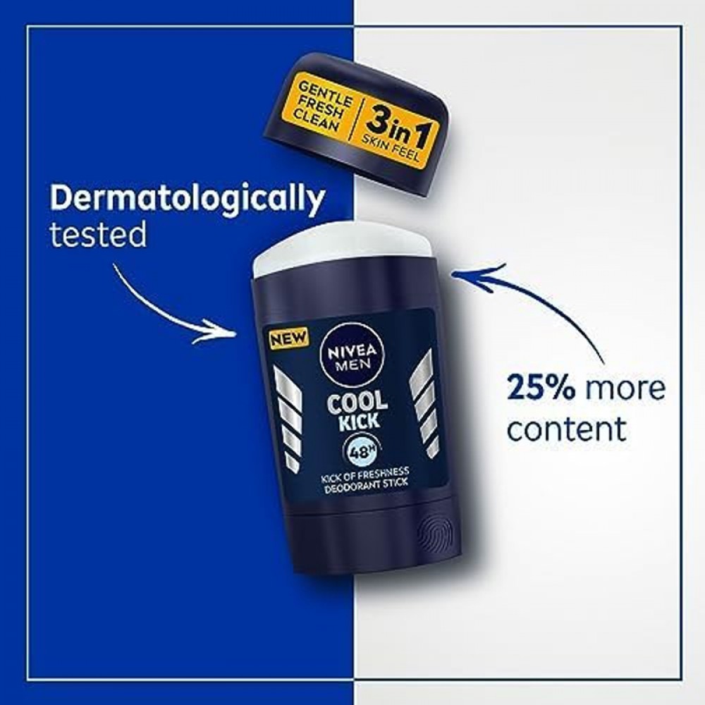 Nivea Men Cool Kick Deodorant Stick – 50 ml