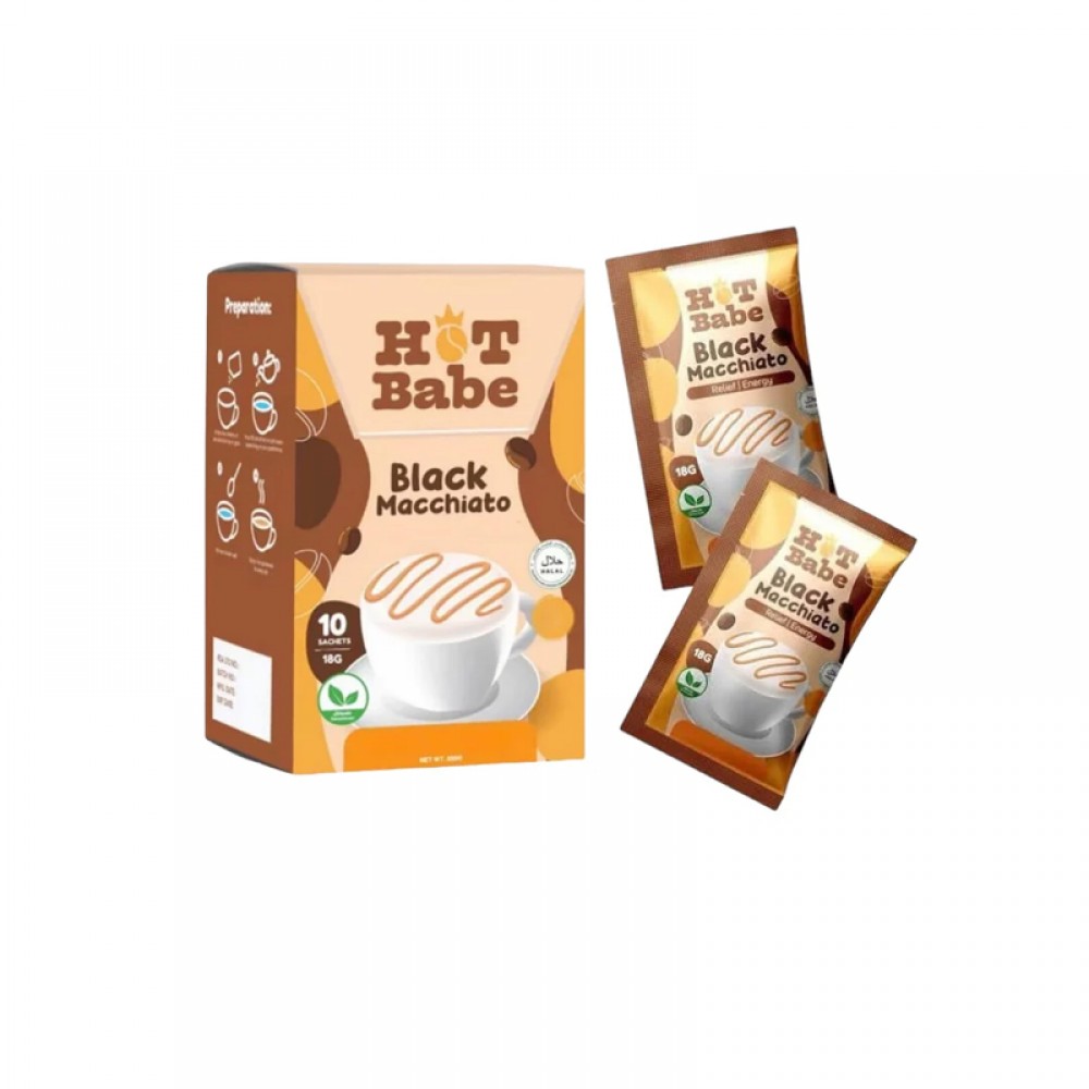 Hot Babe – Instant Black Macchiato Coffee Supplement