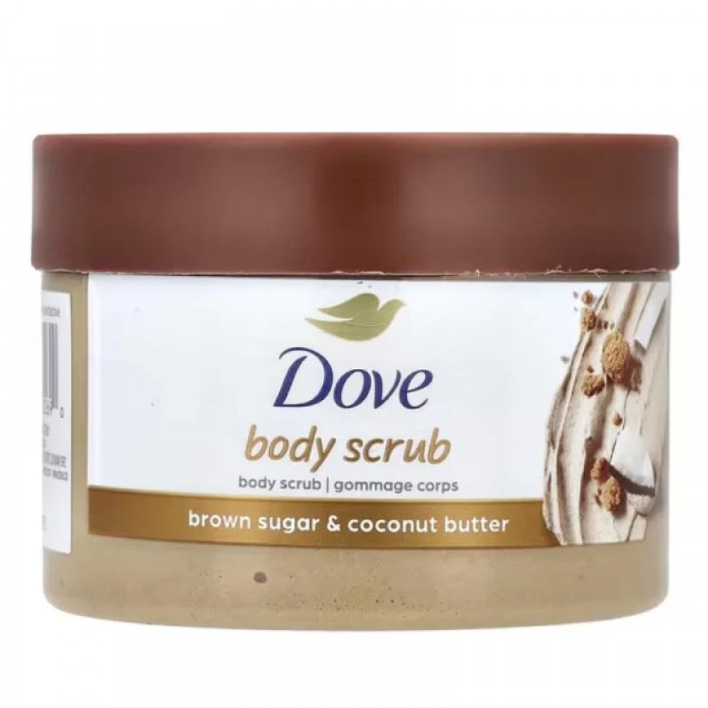 Dove Exfoliating Body Scrub with Brown Sugar & Coconut Butter – 298g