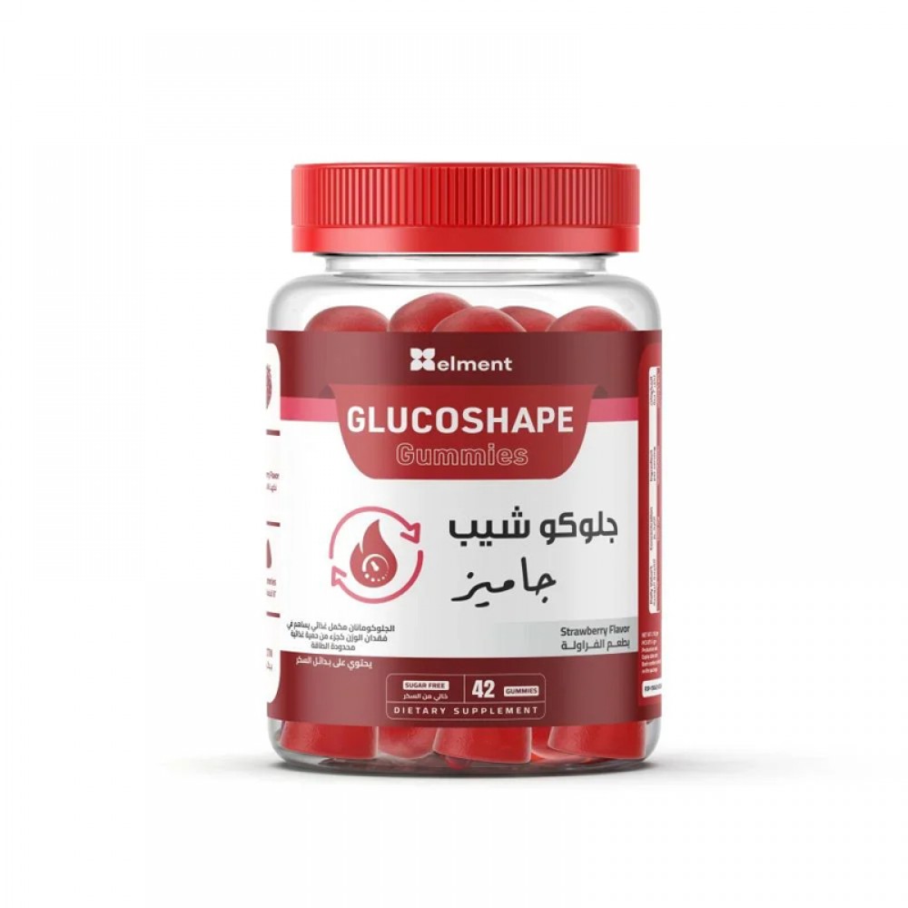 "GlucoShape Glucomannan Gummies, 42 Pieces, from Elment"