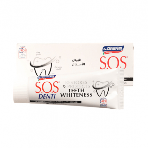 Dr. Ciccarelli S.O.S Denti Teeth Whiteness With Active Vegetable Charcoal - 75ml