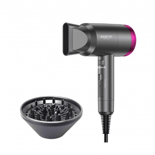 2-Piece Maysam Hair Dryer Set Grey/Pink