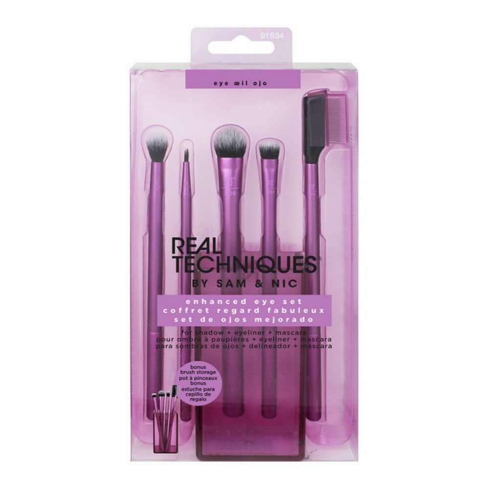 Real Techniques Enhanced Eye Set - 6Pieces