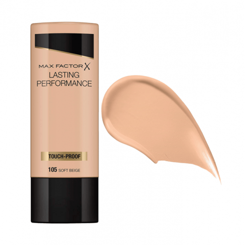كريم اساس لاستينج بيرفورمانس من ماكس فاكتور - 35 مل 105 Soft Beige كريم اساس لاستينج بيرفورمانس من ماكس فاكتور - 35 مل 105 Soft Beige