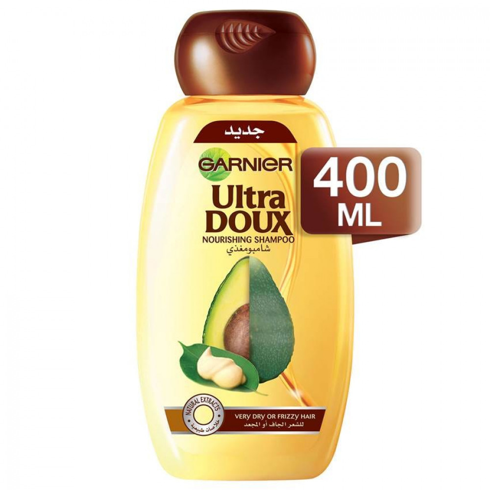 Garnier, Ultra Doux, Shampoo, Hair Nourishing, Avocado Oil & Shea Butter - 400 Ml