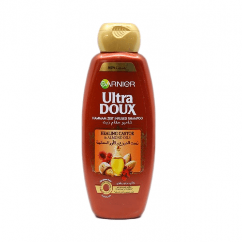 Garnier, Ultra Doux, Shampoo, Strengthen Hair, With Castor & Almond Oils - 400 Ml