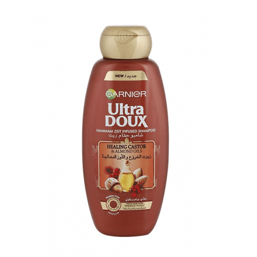 Garnier, Ultra Doux, Shampoo, Strengthen Hair, With Castor & Almond Oils - 600 Ml