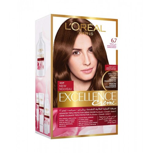L'Oréal Paris Excellence Hair Color 6.7 Chocolate brown L'Oréal Paris Excellence Hair Color 6.7 Chocolate brown