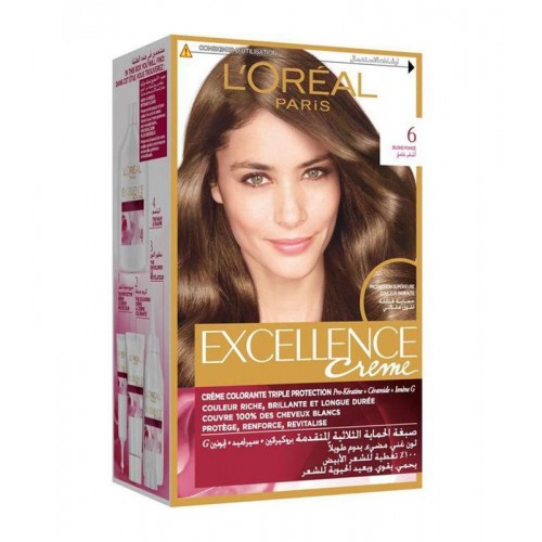 L'Oreal Paris Excellence Creme Blond Fonce 6 L'Oreal Paris Excellence Creme Blond Fonce 6