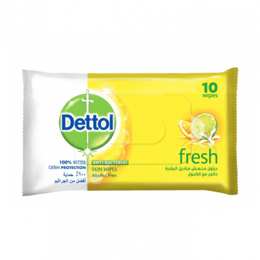 Dettol fresh Skin Wipes - 10 Wipes