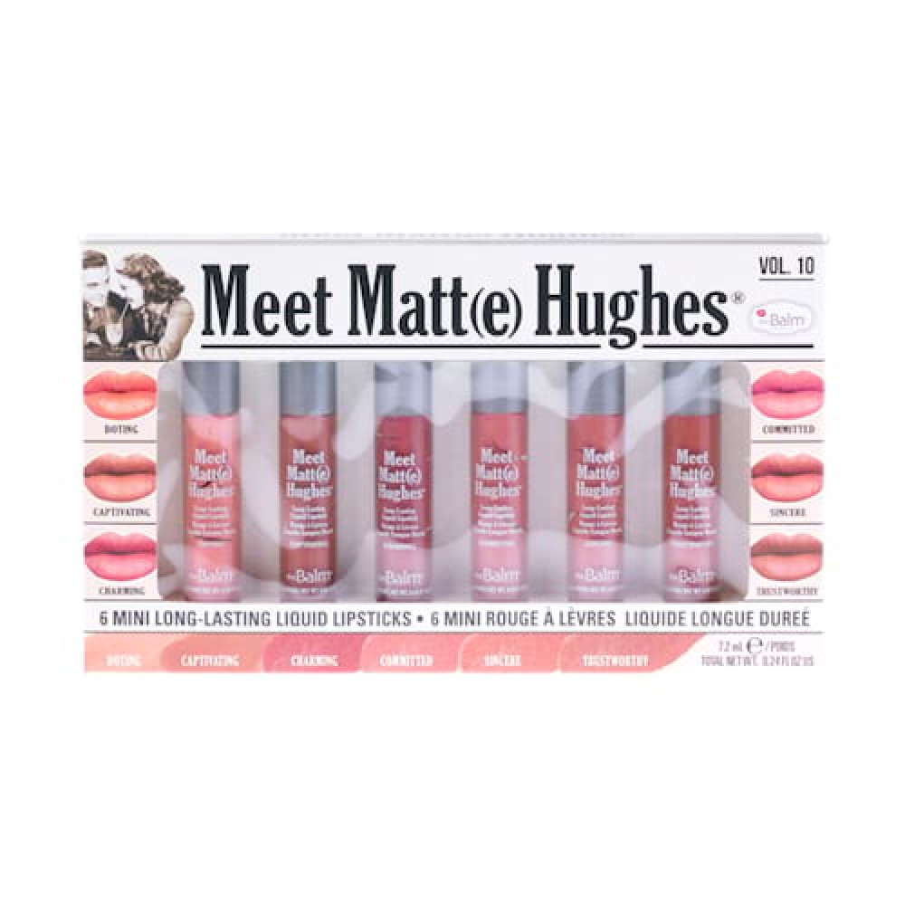 theBalm Meet Matte Hughes Set of 6 Mini Lipsticks - Vol.10