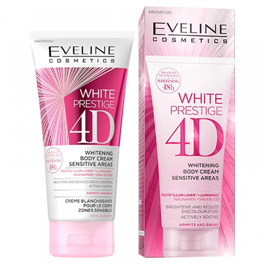 Eveline White Prestige 4D Whitening Sensitive Areas Cream - 100ml