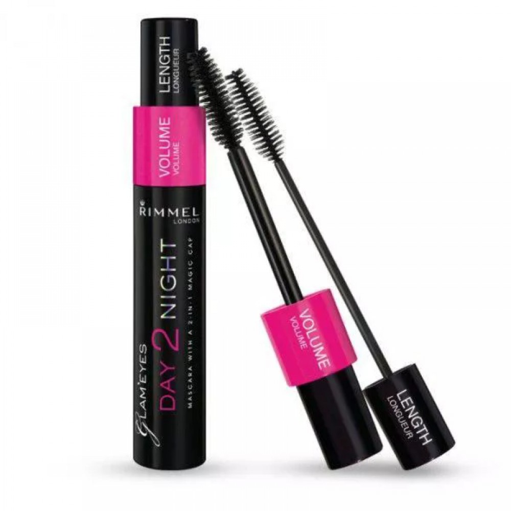 Rimmel London Day 2 Night Waterproof Mascara - 001 Black