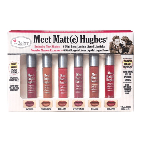 theBalm Meet Matte Hughes Set of 6 Mini Lipsticks Limited Edition - Vol2 theBalm Meet Matte Hughes Set of 6 Mini Lipsticks Limited Edition - Vol2