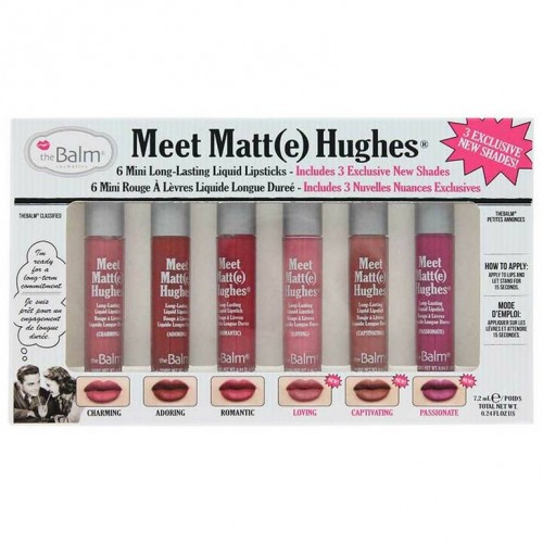 theBalm Meet Matte Hughes Set of 6 Mini Lipsticks Limited Edition - Vol3 theBalm Meet Matte Hughes Set of 6 Mini Lipsticks Limited Edition - Vol3
