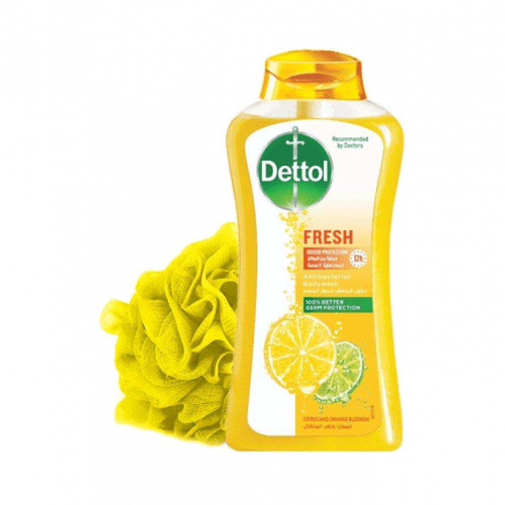 Dettol Fresh Antibacterial Body Wash With Loofah - 250ml