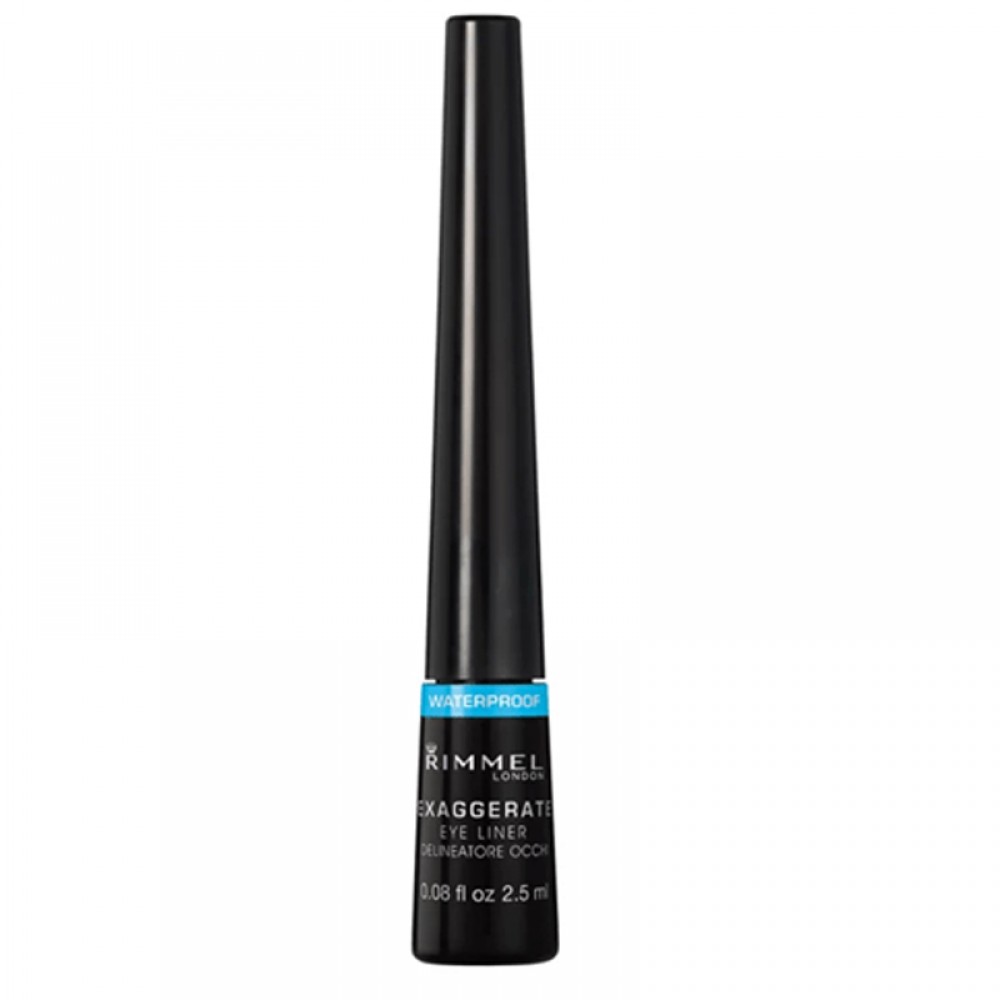 Rimmel London Exaggerate Waterproof Liquid Eye Liner - Black