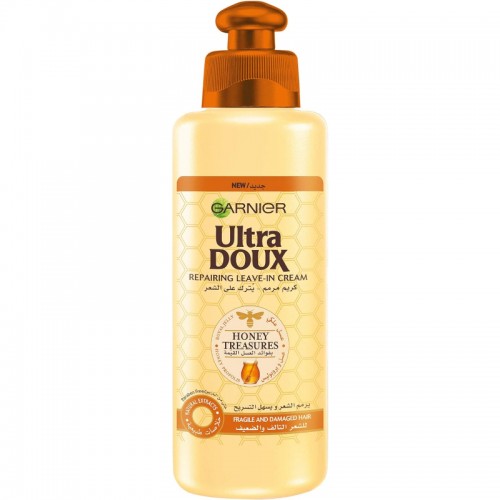 Garnier, Ultra Doux, Leave-In Cream, Repairs Damaged Hair, With Honey Treasures - 200 Ml