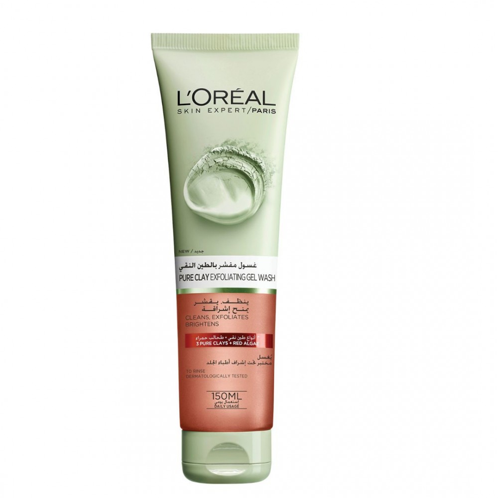 Pure Clay Face Cleanser With Algae Exfoliates And Brightens Clear 150ml