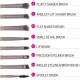 BH Cosmetics Lavish Elegance Brush Set - 15Piece