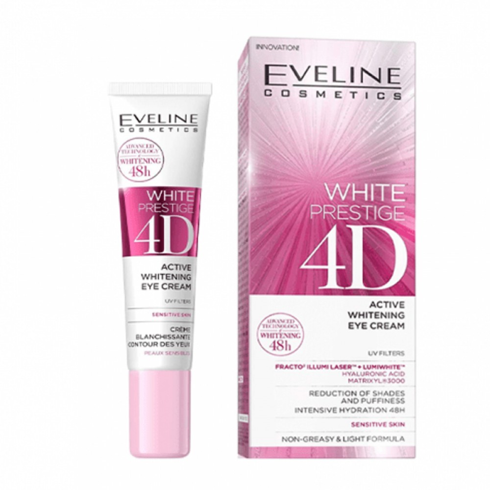 Eveline White Prestige 4D Active Whitening Eye Cream - 20 ml