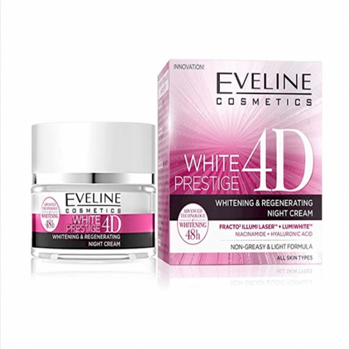 Eveline White Prestige 4D Whitening and Regenerating Night Cream - 50 ml Eveline White Prestige 4D Whitening and Regenerating Night Cream - 50 ml