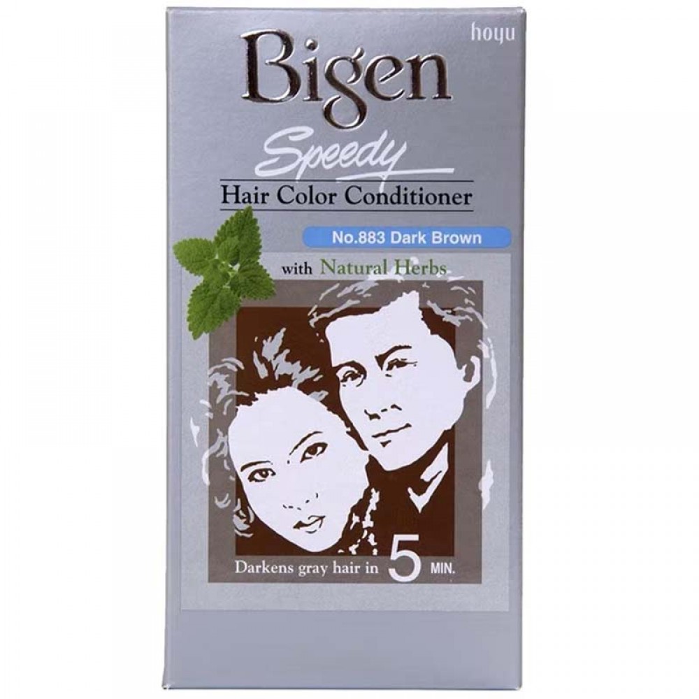 Bigen Speedy Hair Color Conditioner With Natural Herbs - No 883 Dark Brown