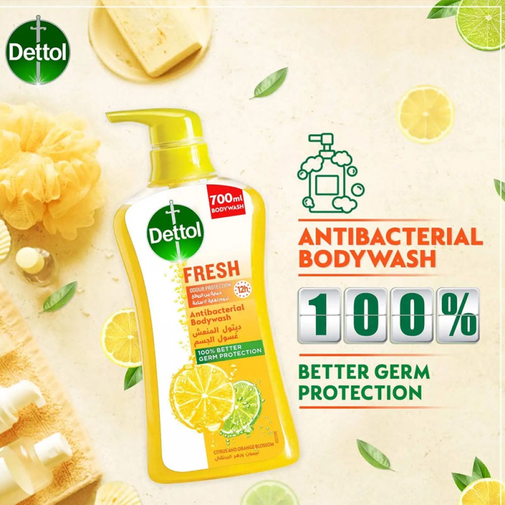 Dettol Fresh Antibacterial Body Wash - 700ml