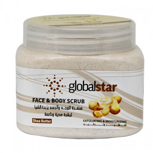 Globalstar Shea Butter Face and Body Scrub - 500ml
