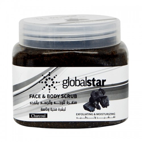 Globalstar Charcoal Face and Body Scrub - 500ml