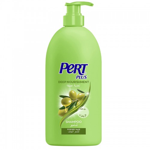 Pert Plus Deep Nourishment Shampoo 1L With Olive Oil For Dry Hair, Green Pert Plus Deep Nourishment Shampoo 1L With Olive Oil For Dry Hair, Green