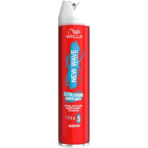 New Wave Ultra Strong Power Hold Hairspray 250ml New Wave Ultra Strong Power Hold Hairspray 250ml