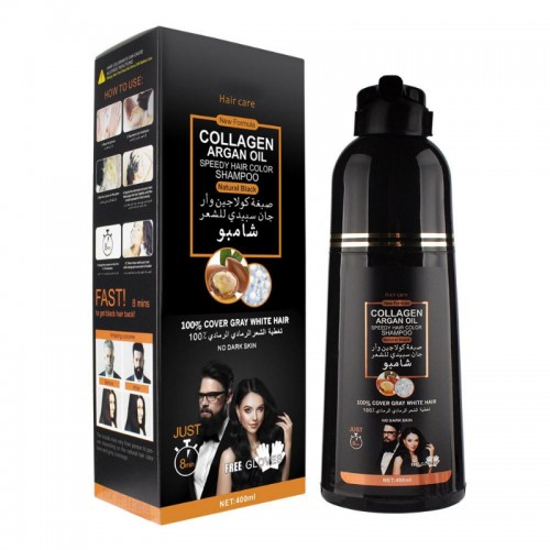 disaar argan speedy hair color shampoo natural black 420ml  disaar argan speedy hair color shampoo natural black 420ml
