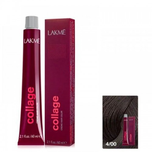 Lakme Collage Permanent Hair Dye for Unisex 5/00 Light Brown Lakme Collage Permanent Hair Dye for Unisex 5/00 Light Brown
