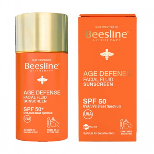 Beesline Age Defense Facial Fluid Sunscreen SPF 50+ - 40ml Beesline Age Defense Facial Fluid Sunscreen SPF 50+ - 40ml