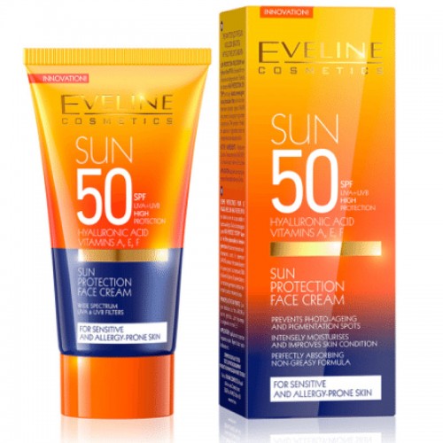 Eveline SUN PROTECTION FACE CREAM SPF50 50ML Eveline SUN PROTECTION FACE CREAM SPF50 50ML