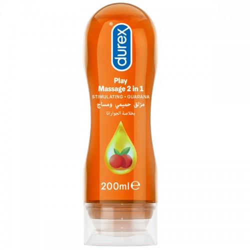 Durex Play Massage Stimulant 2 in 1 Intimate Lubricant with Guarana - 200 ml