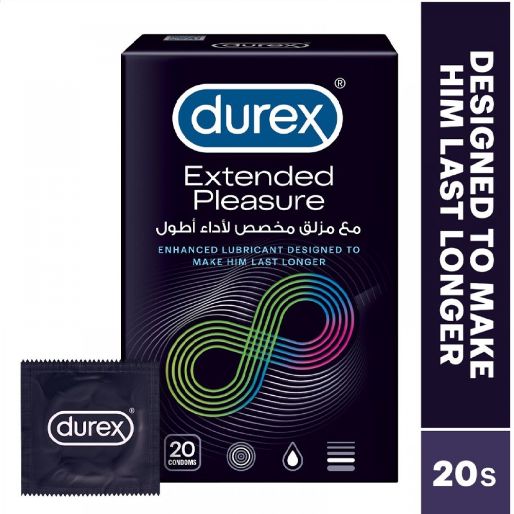 Durex Condom Extended Pleasure - 20 Pcs