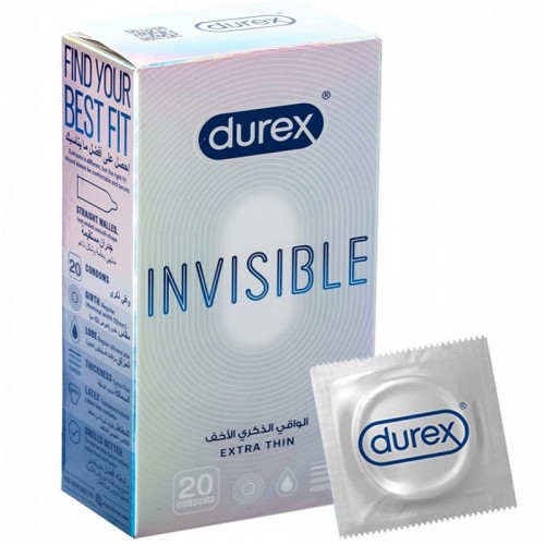 Durex, Condom, Invisible - 20 Pcs